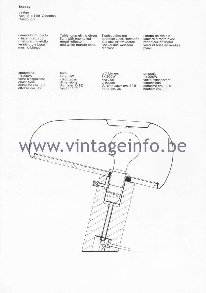 FLOS Catalogue 1980 – page 7 –Vintageinfo – All About Vintage Lighting