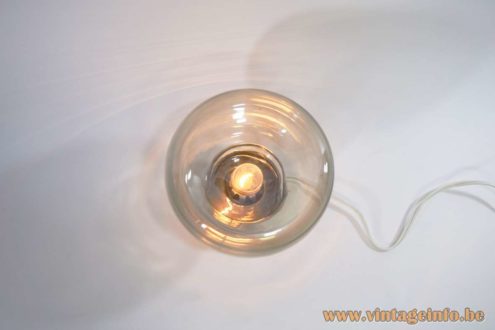 Smoked Glass Table Lamp 4
