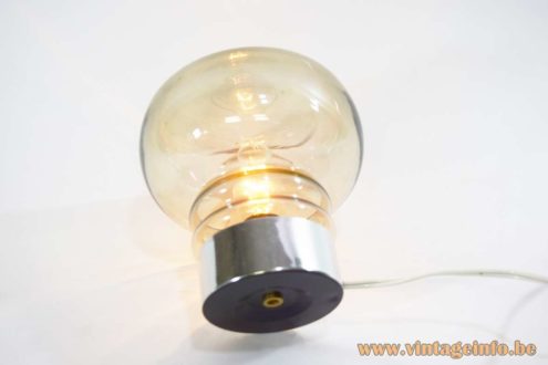 Smoked Glass Table Lamp 5