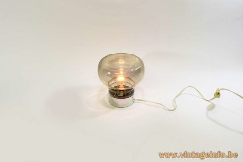 Smoked Glass Table Lamp 8