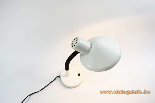 White 1970s Desk Lamp 7