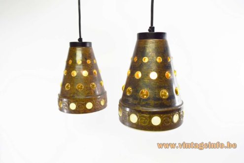 Burned Copper Glass Pendant Lamp 10