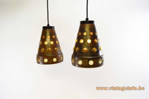 Burned Copper Glass Pendant Lamp 6