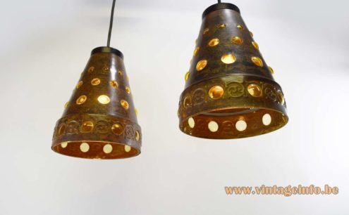 Burned Copper Glass Pendant Lamp 9