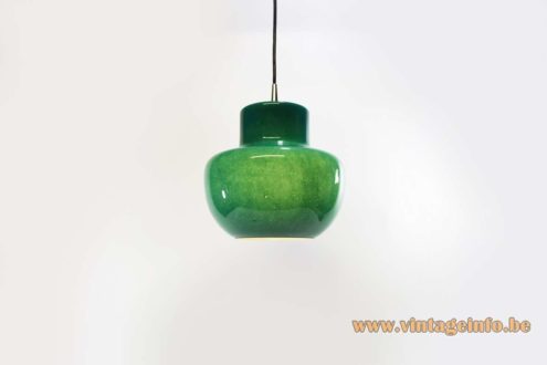 Green Glass Pendant Light 1