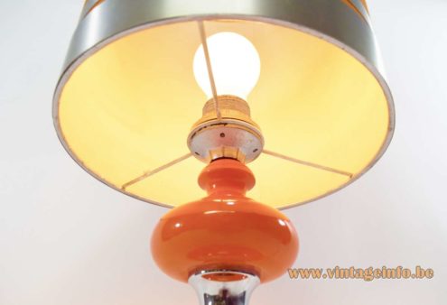 Orange 1970s Table Lamp 4