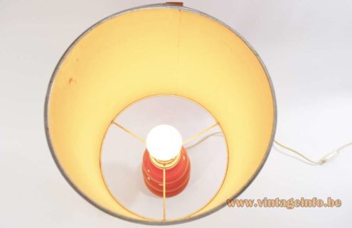 Orange 1970s Table Lamp 5