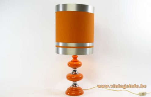 Orange 1970s Table Lamp 6