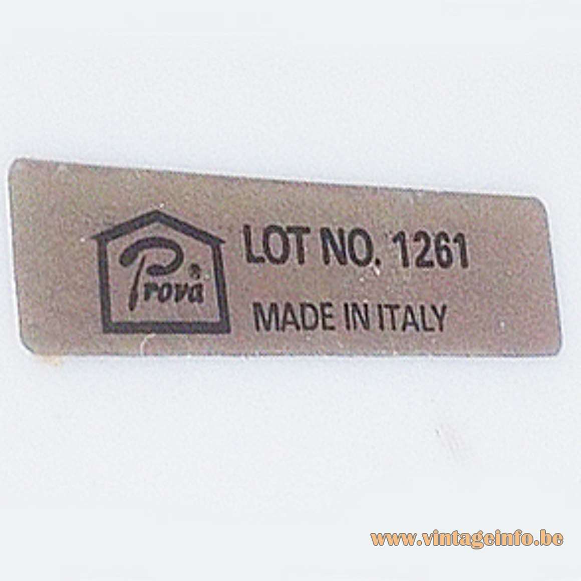 Prova - Made in Italy - Label