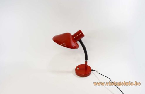 Red 1970s Desk Lamp 2