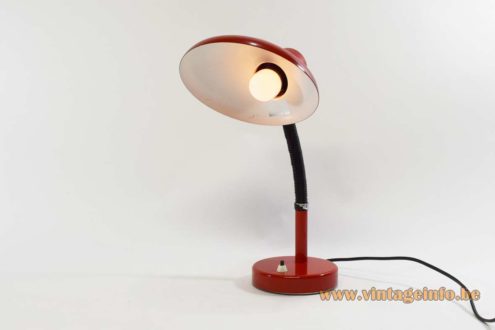 Red 1970s Desk Lamp 4