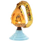 Ricordo Di Pompei Table Lamp tourist souvenir from Napels Italy made of a shell 1950s 1960s