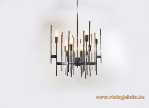 Sciolari Chromed Tubes Chandelier 2