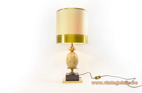 Travertine Pineapple Table Lamp 2