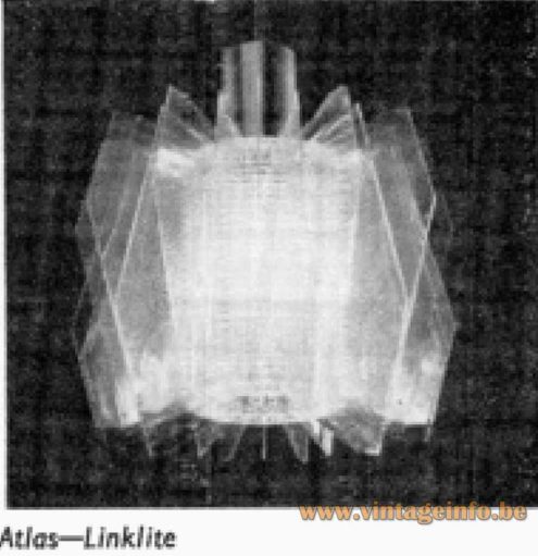 Atlas Linklite Pendant Lamp - 1968 Catalogue Picture