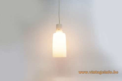 1950s Opaque Glass Pendant Lamp 1