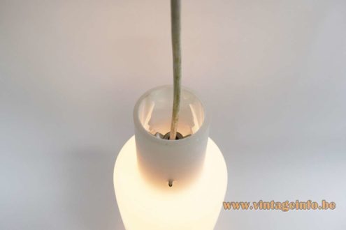 1950s Opaque Glass Pendant Lamp 7