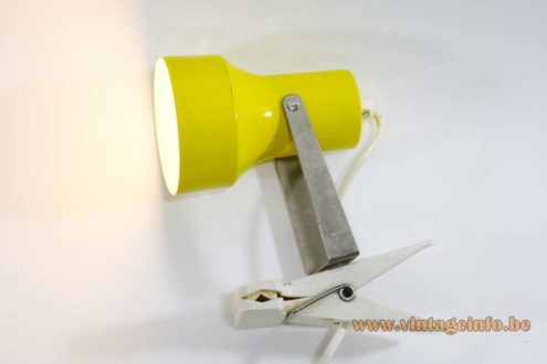 1970s Clothespin Clamp Lamp 1