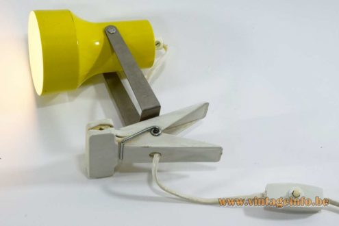 1970s Clothespin Clamp Lamp 6