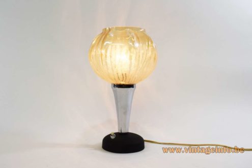 Black And Chromed Metal Table Lamp 1