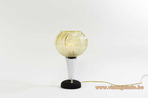 Black And Chromed Metal Table Lamp 2