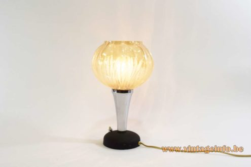 Black And Chromed Metal Table Lamp 5