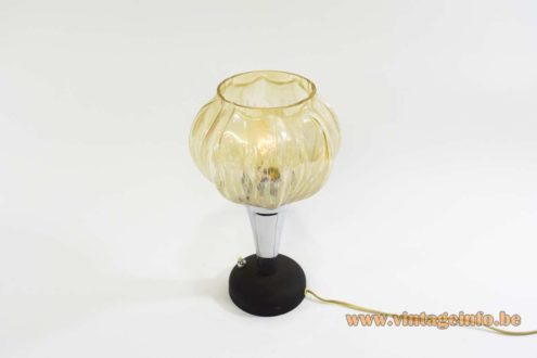 Black And Chromed Metal Table Lamp 7