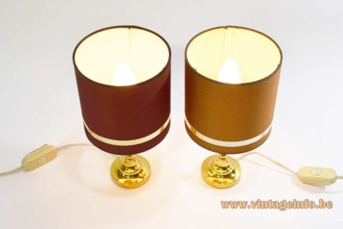 Boulanger Brass Bedside Lamps 1