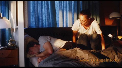 Harvey Guzzini Faro table lamp used as a pprop in the film Diamant Noir - Dark Inclusion (2019)