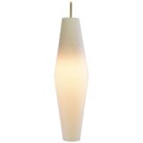 Raak lantern pendant lamp design: Svend Aage Holm Sørensen diamond shaped opal glass lampshade 1950s 1960s