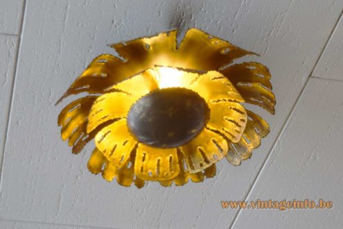 Svend Aage Holm Sørensen Brass Flush Mount 3