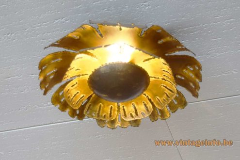 Svend Aage Holm Sørensen Brass Flush Mount 4