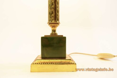 1960s Brass Onyx Table Lamp 2