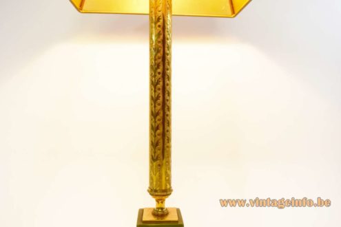 1960s Brass Onyx Table Lamp 3