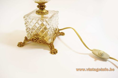 1960s Crystal Brass Table Lamp 8