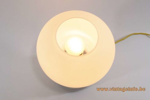 1960s Opaque Glass Table Lamp 4