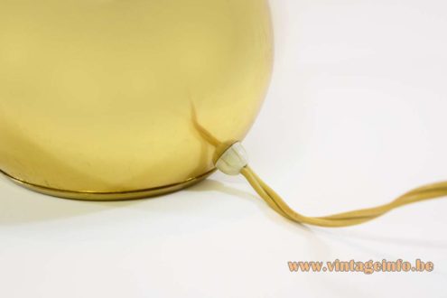 1970s Gold Sphere Table Lamp 4
