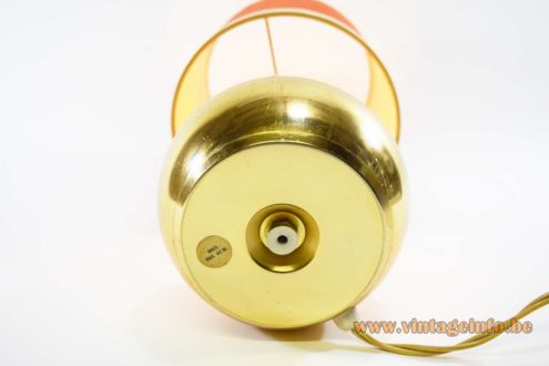 1970s Gold Sphere Table Lamp 6