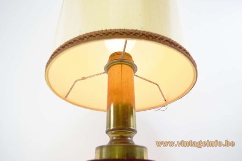 1970s Maroon Discs Table Lamp 4