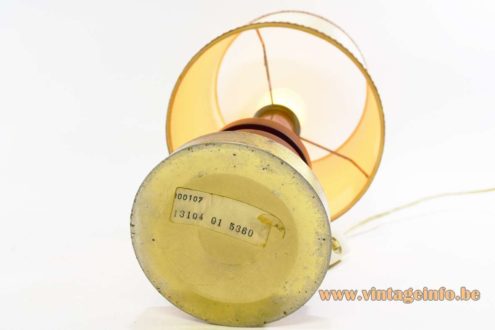 1970s Maroon Discs Table Lamp 7