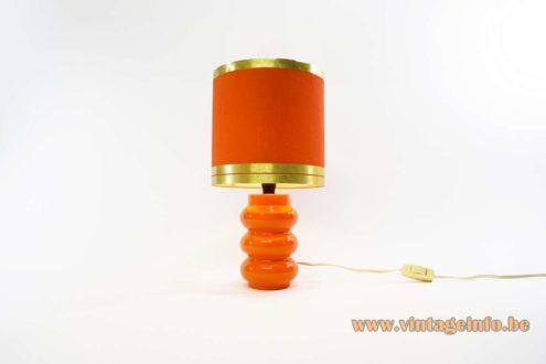 1970s Orange Table Lamp