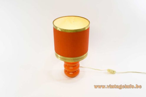 1970s Orange Table Lamp 3