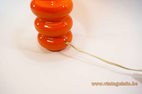 1970s Orange Table Lamp 4