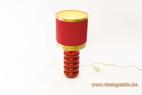 1970s Red Table Lamp 2