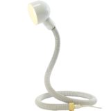 1980s Happylight snake lamp Hebi copy 1969 Design: Isao Hosoe white flexible tube round lampshade Valenti
