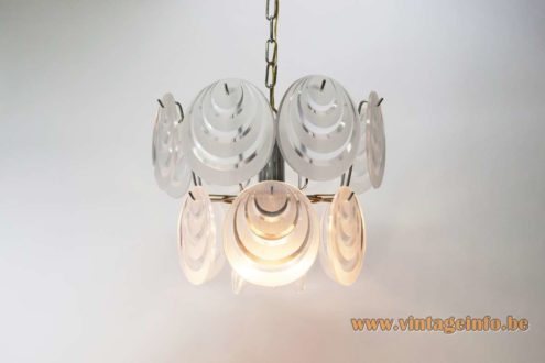 Aro Leuchte Acrylic Discs Chandelier 1