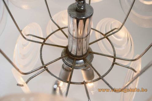 Aro Leuchte Acrylic Discs Chandelier 5