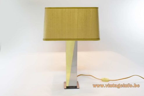 Brass And Stainless Steel Table Lamp 1