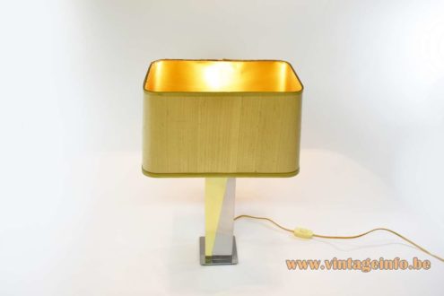 Brass And Stainless Steel Table Lamp 3