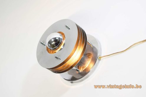 Chromed Saturn Wall Lamp 1